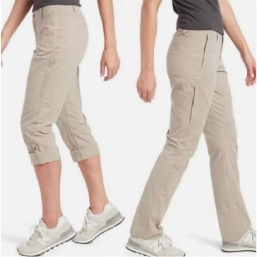 Kuhl Pants Womens 12 REG Beige 6279 Hiking Convertible Outdoor Spire Rollup - Picture 2 of 16